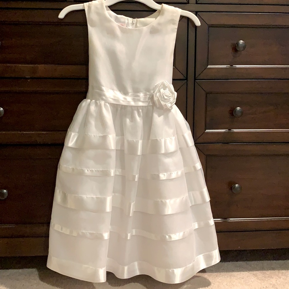 Girl’s white formal dress.  Size 7